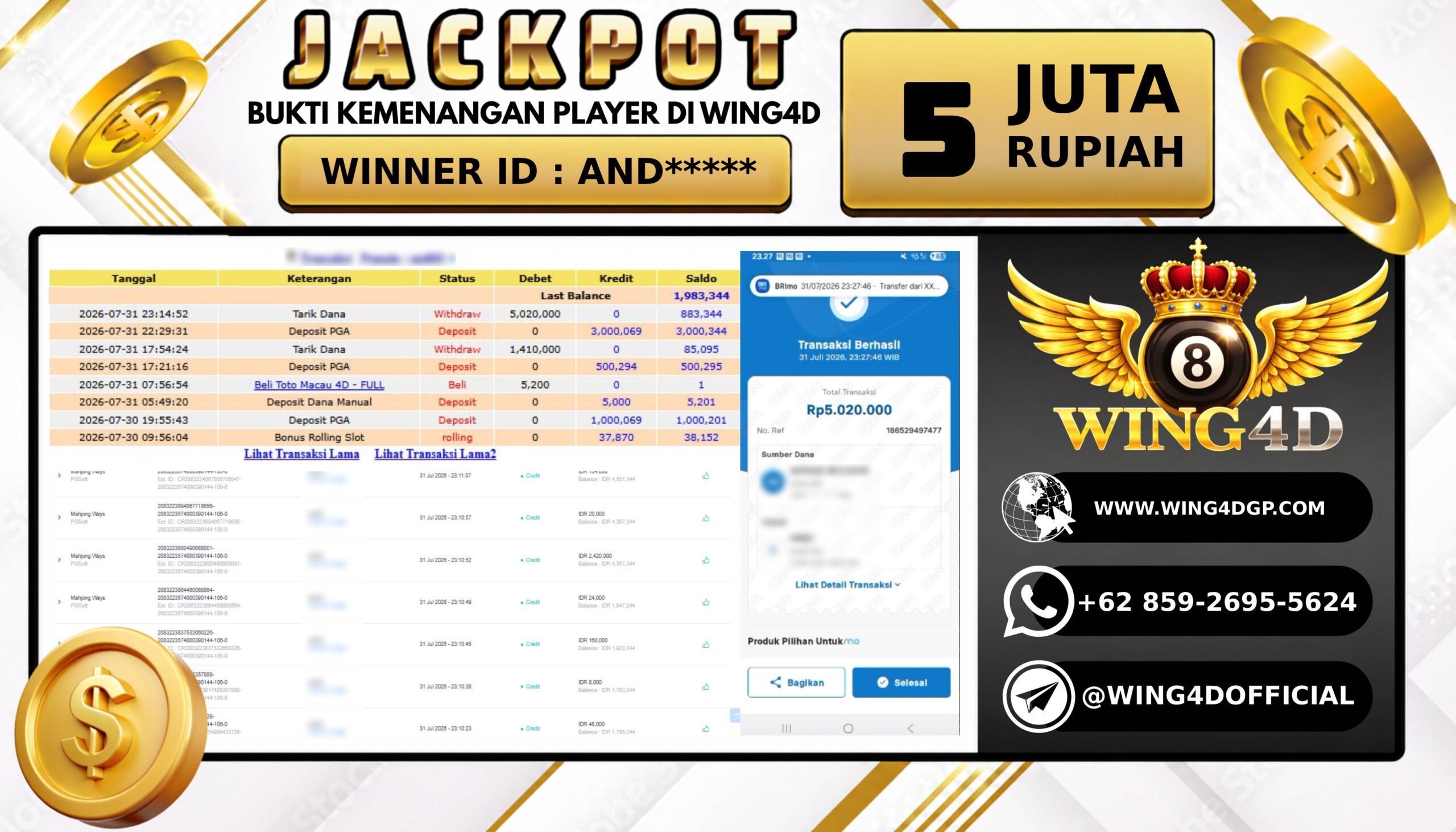 Prediksi WING4D | Prediksi dan RTP Jitu Situs WING4D