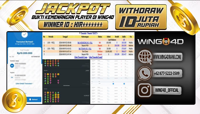 Prediksi WING4D | Prediksi dan RTP Jitu Situs WING4D