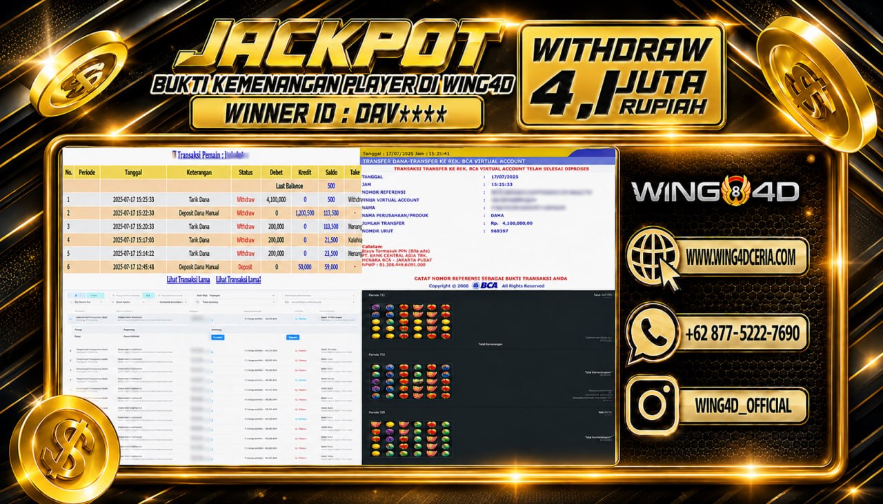 Prediksi WING4D | Prediksi dan RTP Jitu Situs WING4D