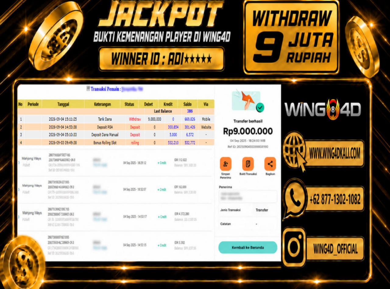 Prediksi WING4D | Prediksi dan RTP Jitu Situs WING4D