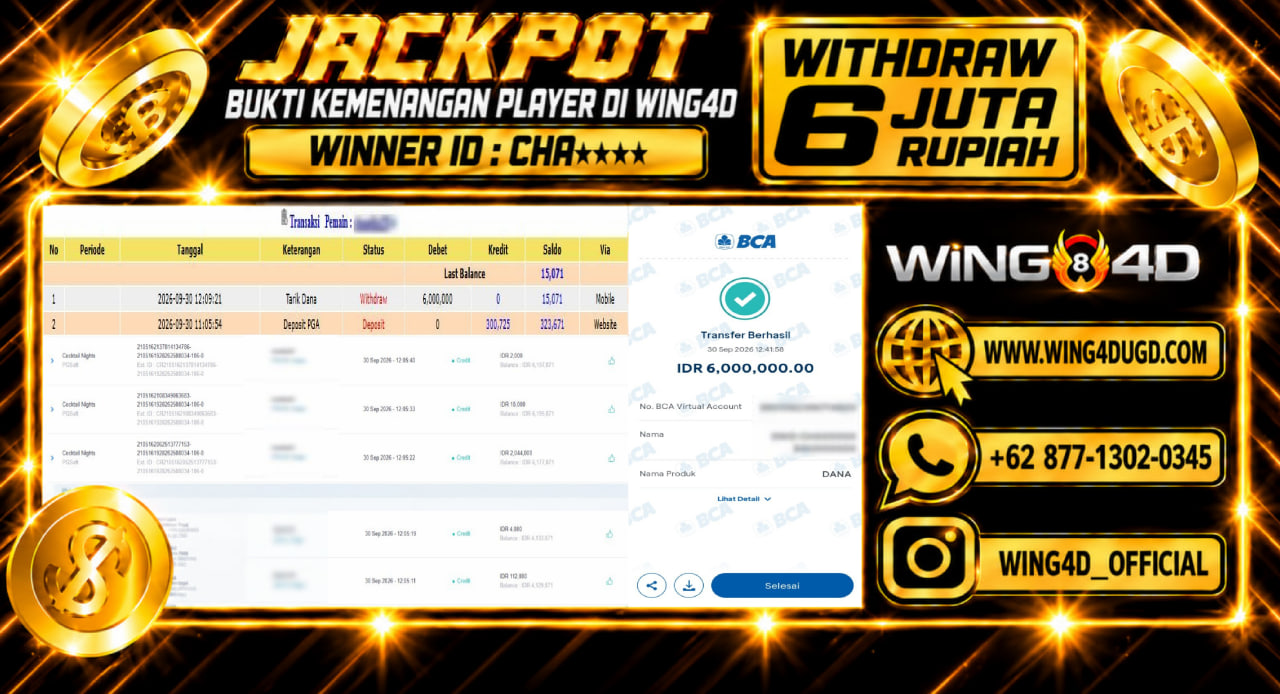 Prediksi WING4D | Prediksi dan RTP Jitu Situs WING4D