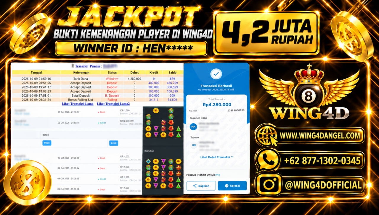 Prediksi WING4D | Prediksi dan RTP Jitu Situs WING4D