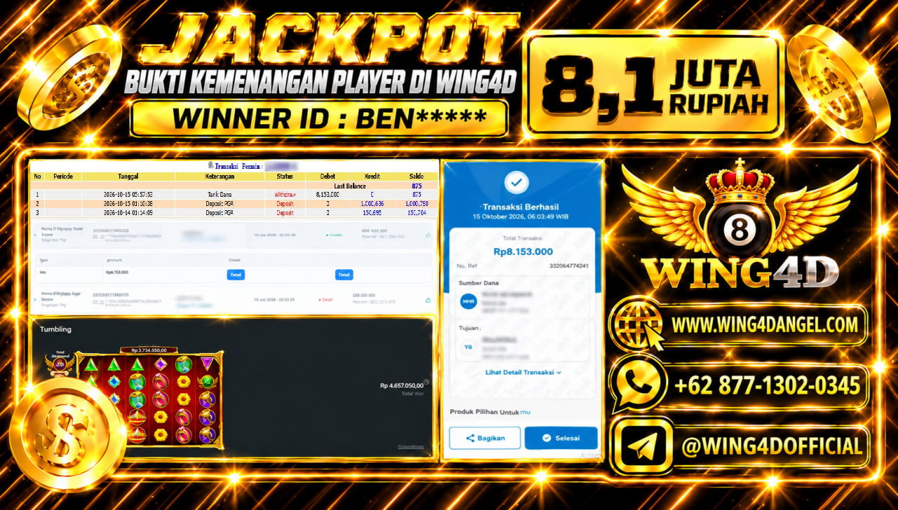 Prediksi WING4D | Prediksi dan RTP Jitu Situs WING4D